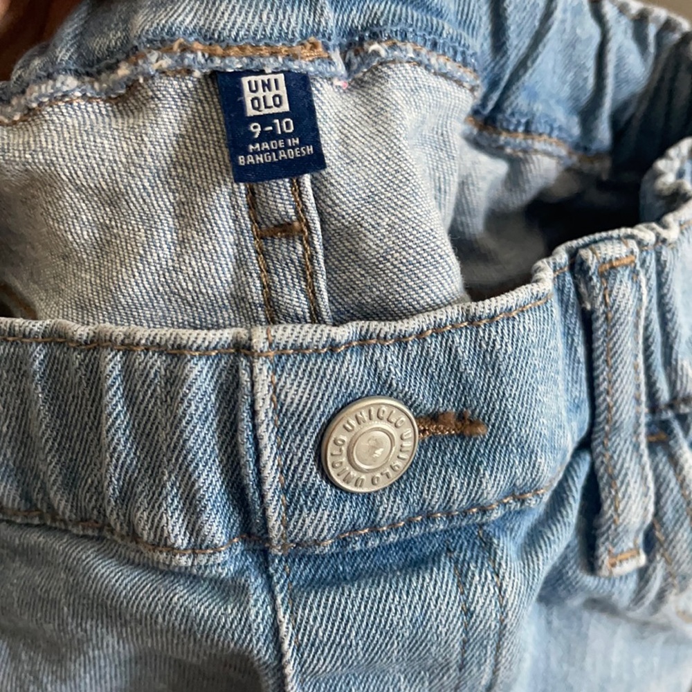 Uniqlo girls jeans straight leg